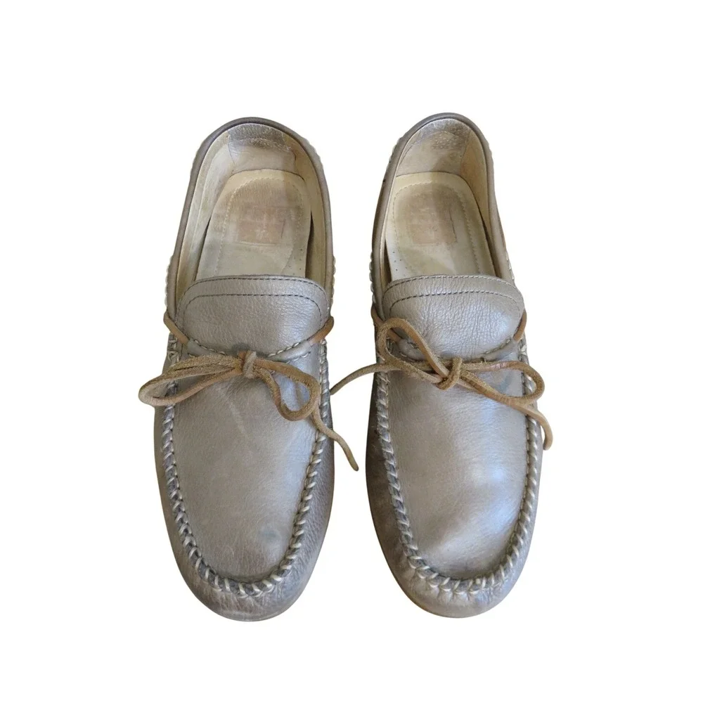 Frye Lewis Tie Mens Loafers Leather Driving Moccasins Casual Comfort Shoes‎ 9.5